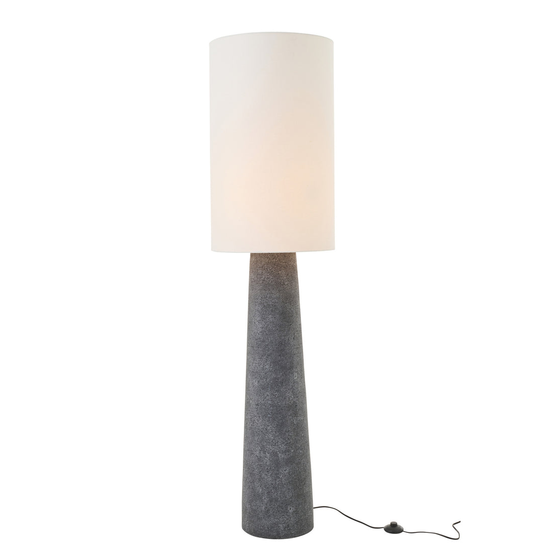 Floor lamp Ava Fiberglass Black/White Large J-Line
