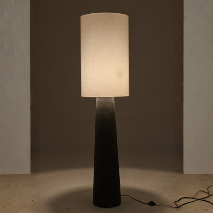 Floor lamp Ava Fiberglass Black/White Large J-Line