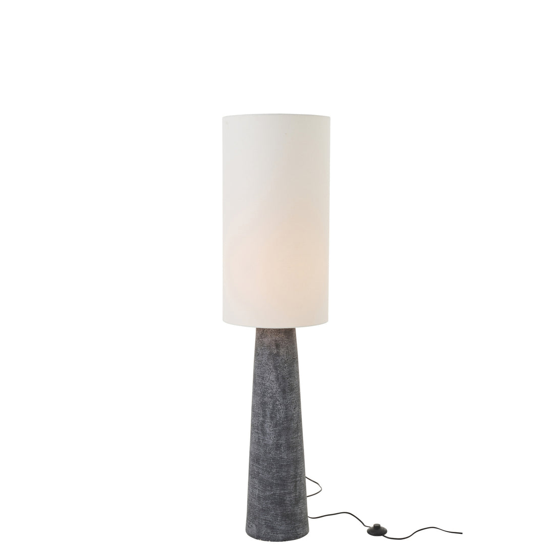 Floor lamp Ava Fiberglass Black/White Medium J-Line