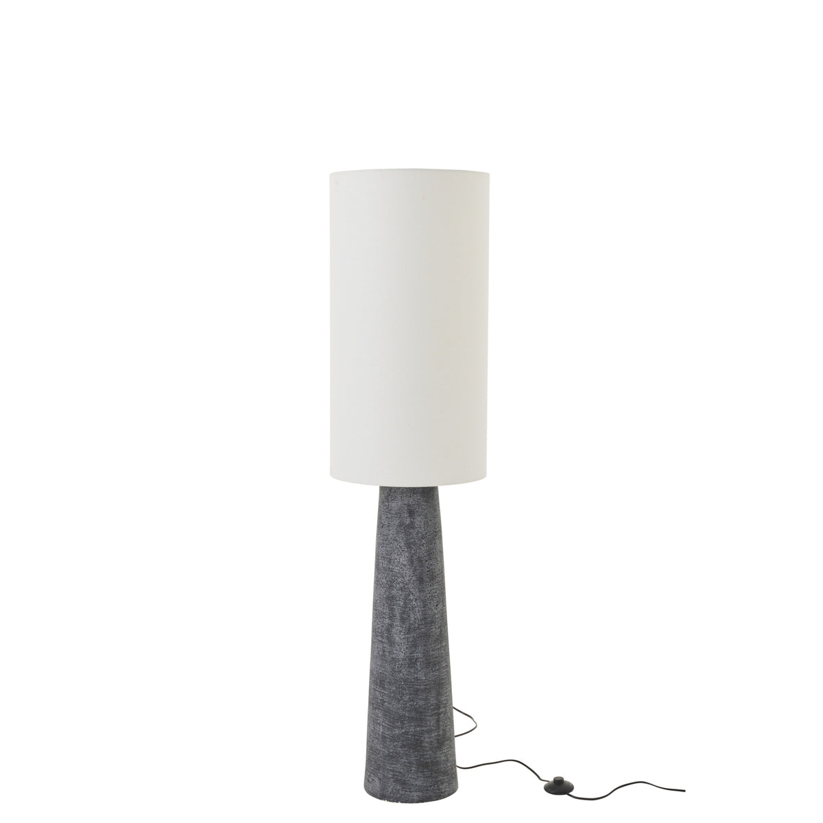 Floor lamp Ava Fiberglass Black/White Medium J-Line