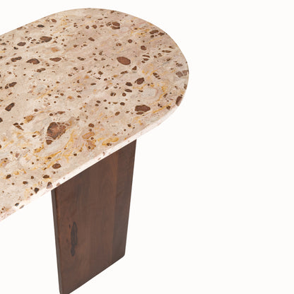 Side Table Mathilde Natural Marble/Beige J-Line