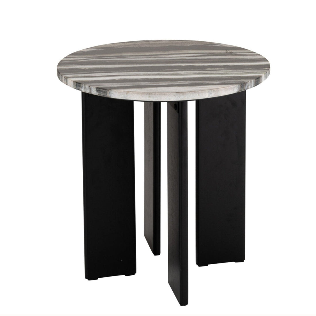 Side table Mathilde Marble Black/Grey J-Line