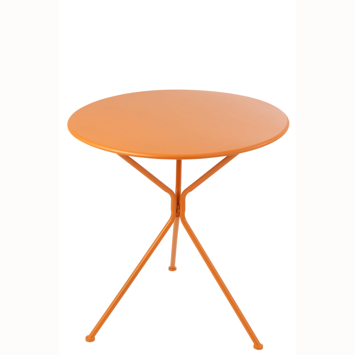Garden Table Tripod Round Metal Orange Large J-Line
