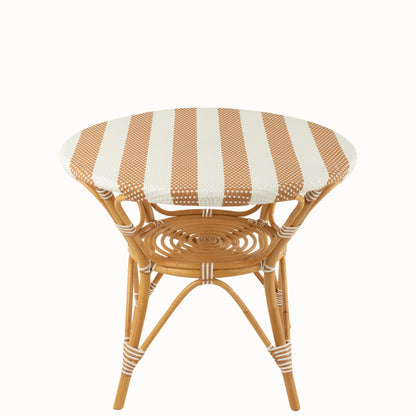 Dining Table Rattan Beige/White J-Line