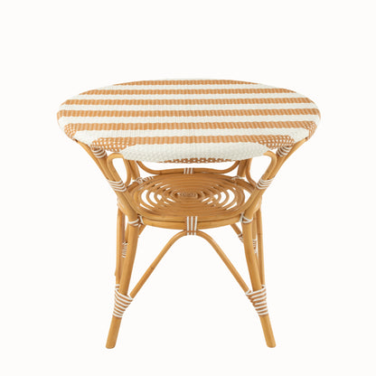 Dining Table Rattan Beige/White J-Line