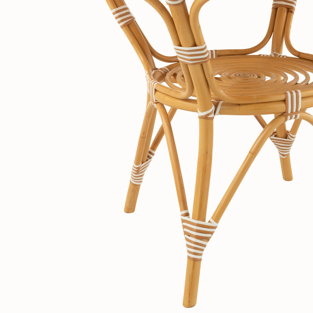 Dining Table Rattan Beige/White J-Line