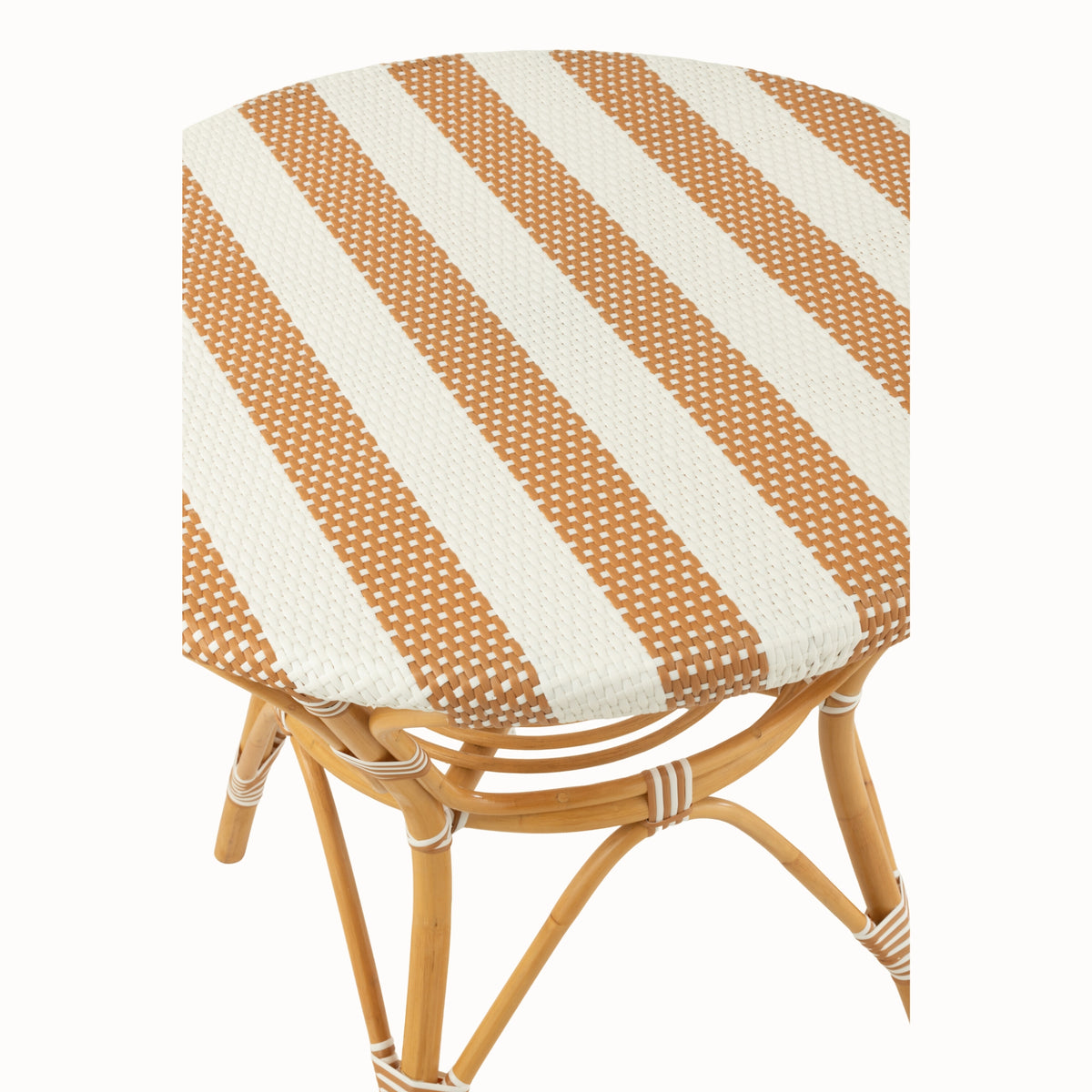 Dining Table Rattan Beige/White J-Line