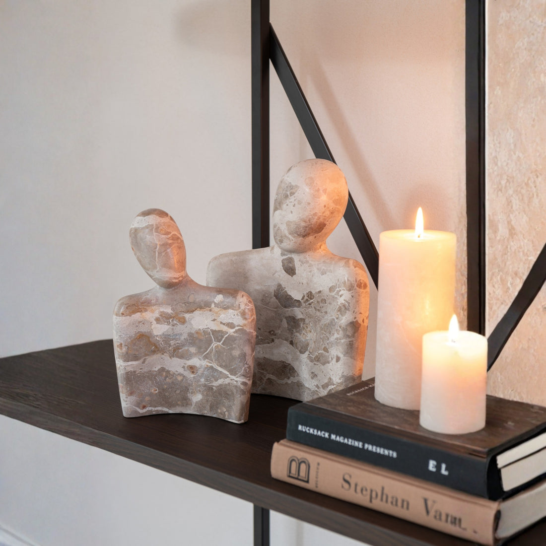 Cuddle Couple Marble Beige J-Line