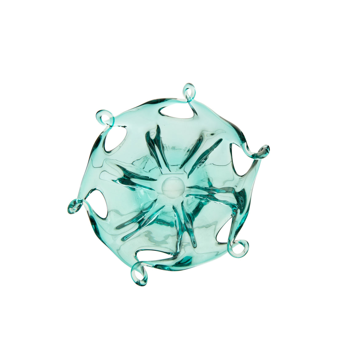 Decorative Tray Serena Glass Turquoise J-Line