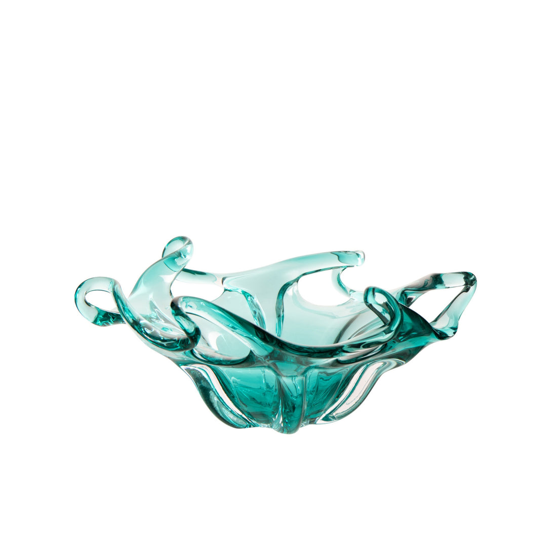 Decorative Tray Serena Glass Turquoise J-Line