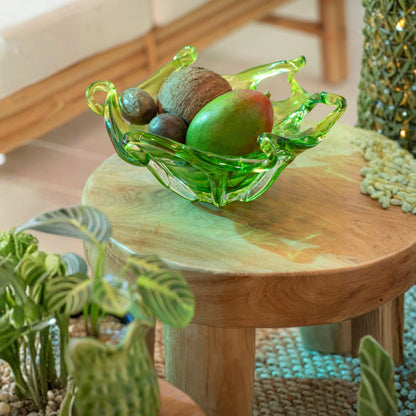 Decorative Tray Serena Glass Green J-Line