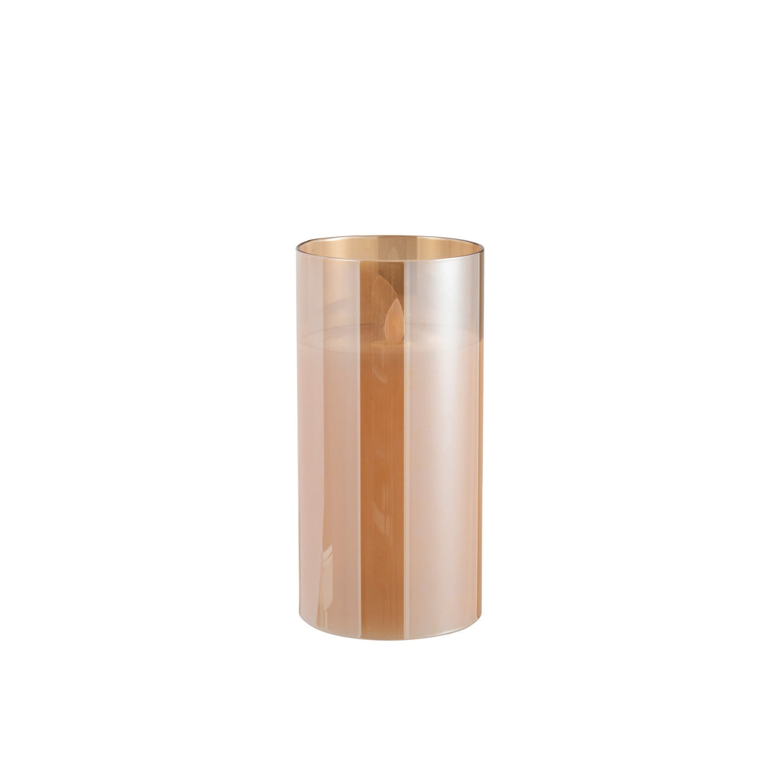 LED Lamp Blinking Glass Gold Medium