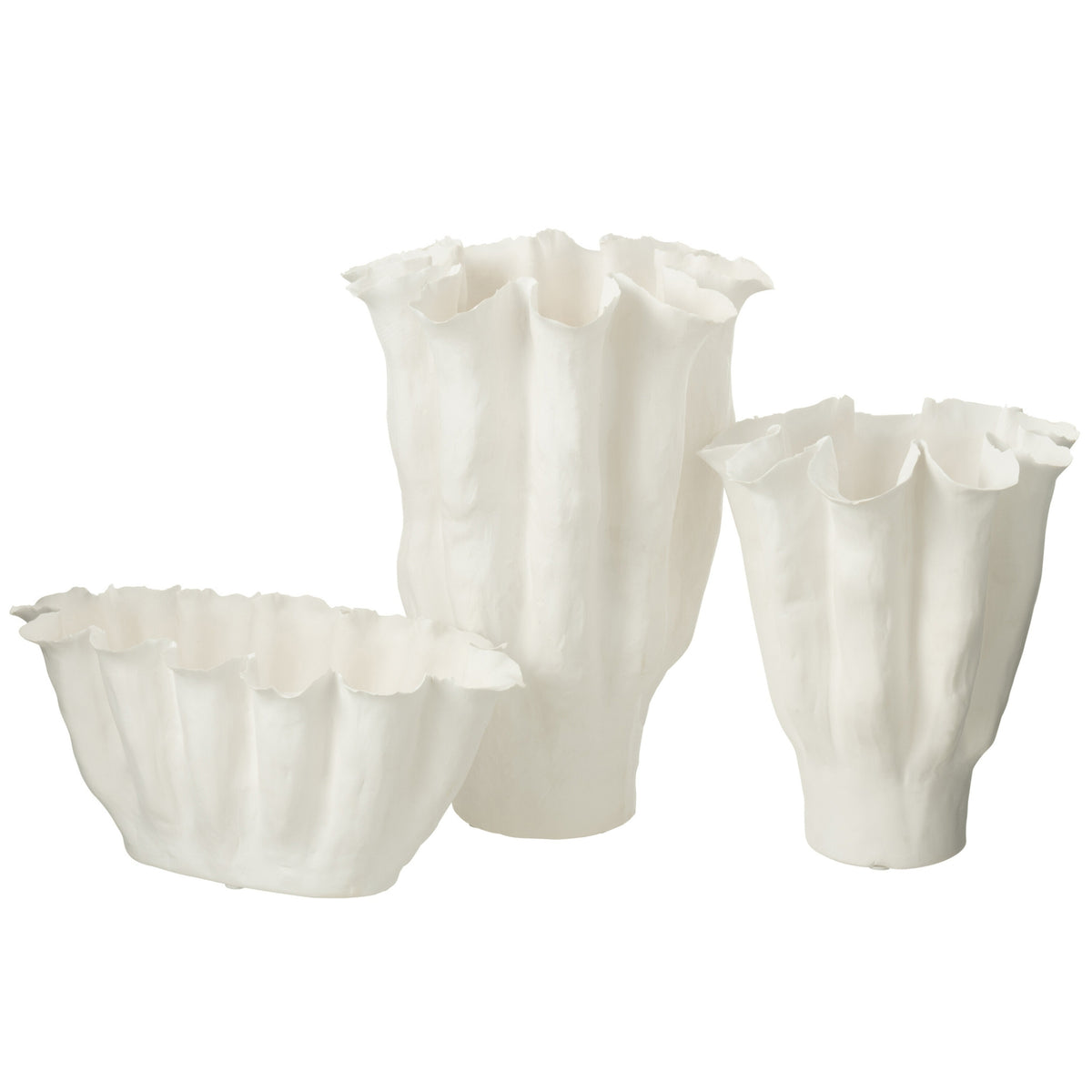 Calyx Ceramic Vase White Large J-Line