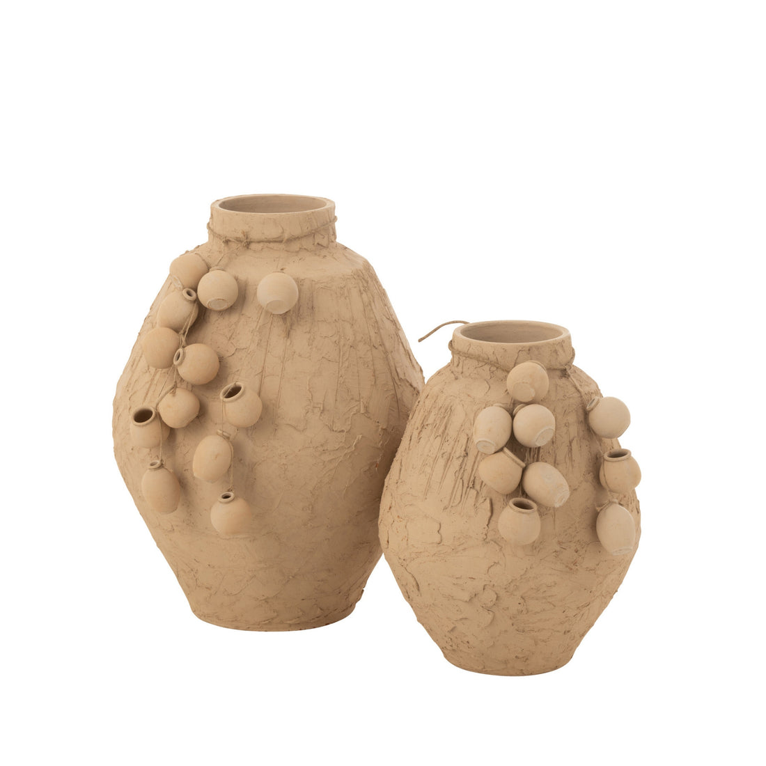 Pot + Hanging Pots Natural Clay Small