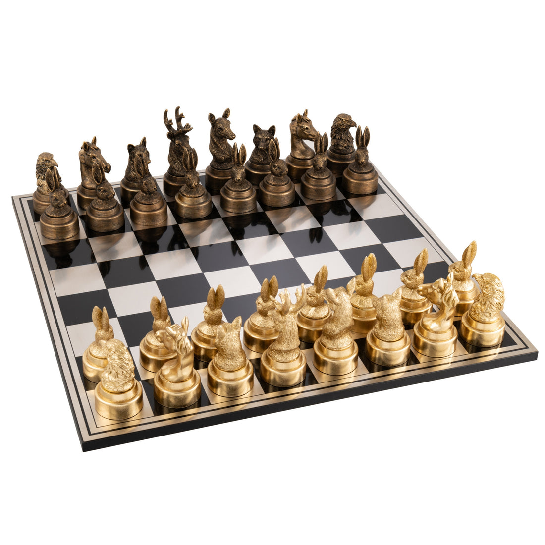 Chess Set Animals Polyresin Mix J-Line