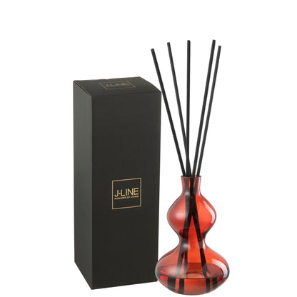 Fragrance Oil Olive&amp;Frank Incense Glass Red Small 500ml J-Line