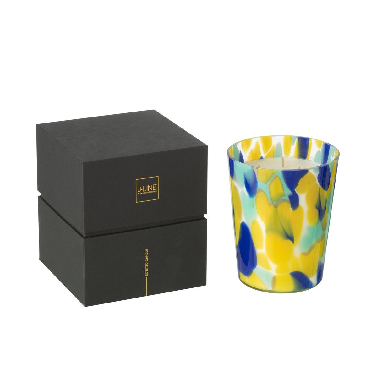 Noa Blue/Yellow Medium Scented Candle - 68 Hours