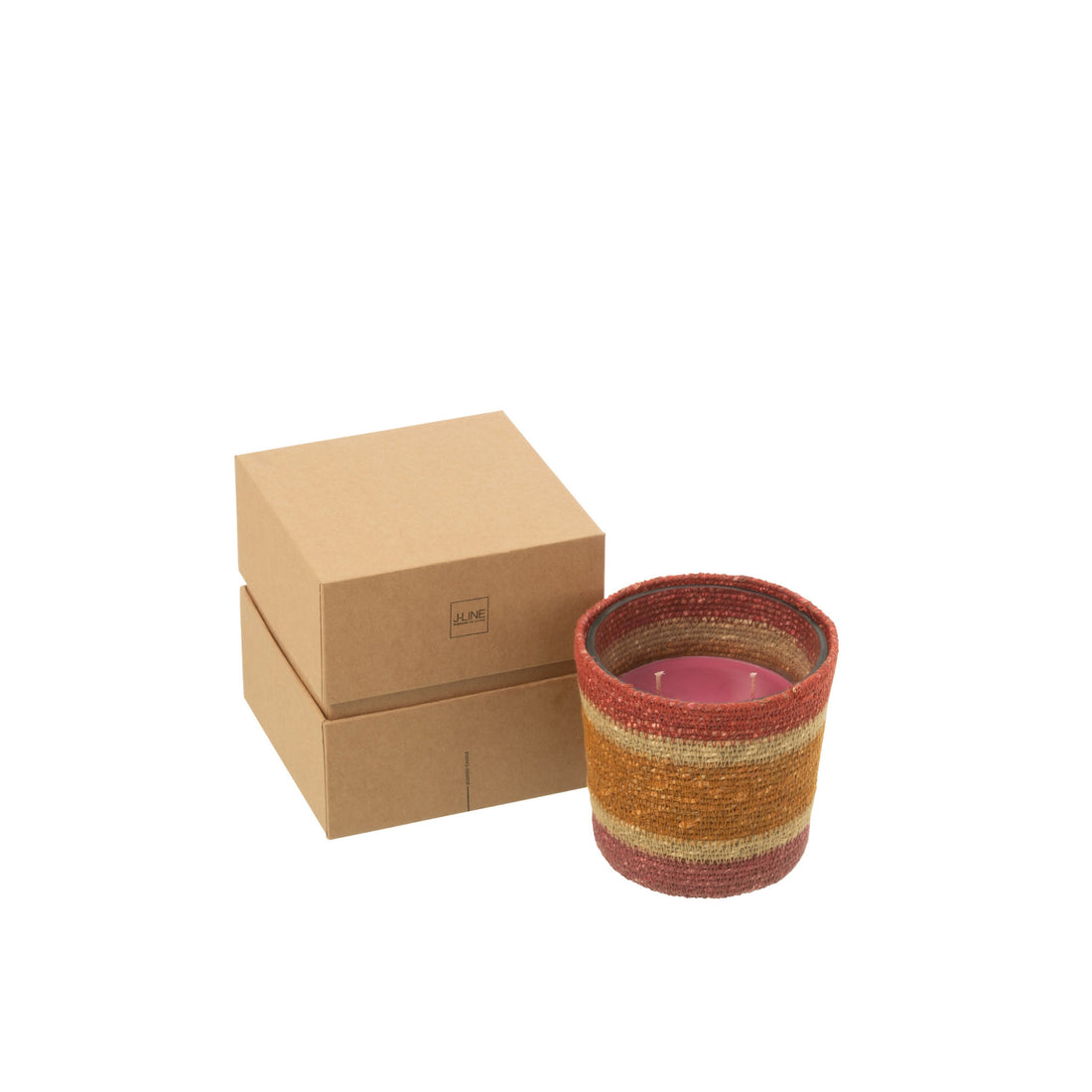 Scented Candle Basket Wax Bordeaux Small - 45 Hours