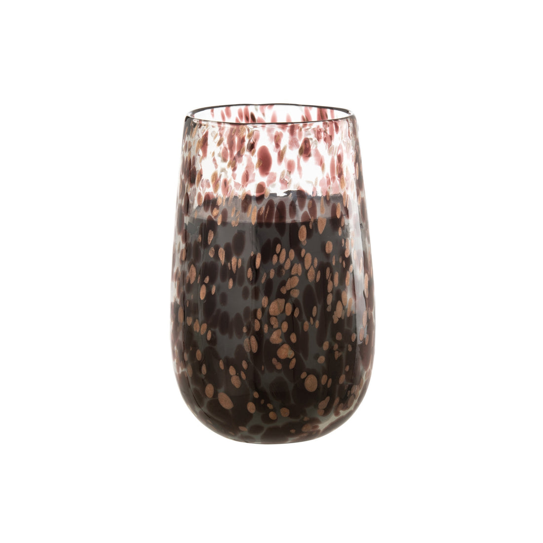 Scented Candle Mia Black/Mixed Glass Large 230 Hours J-Line