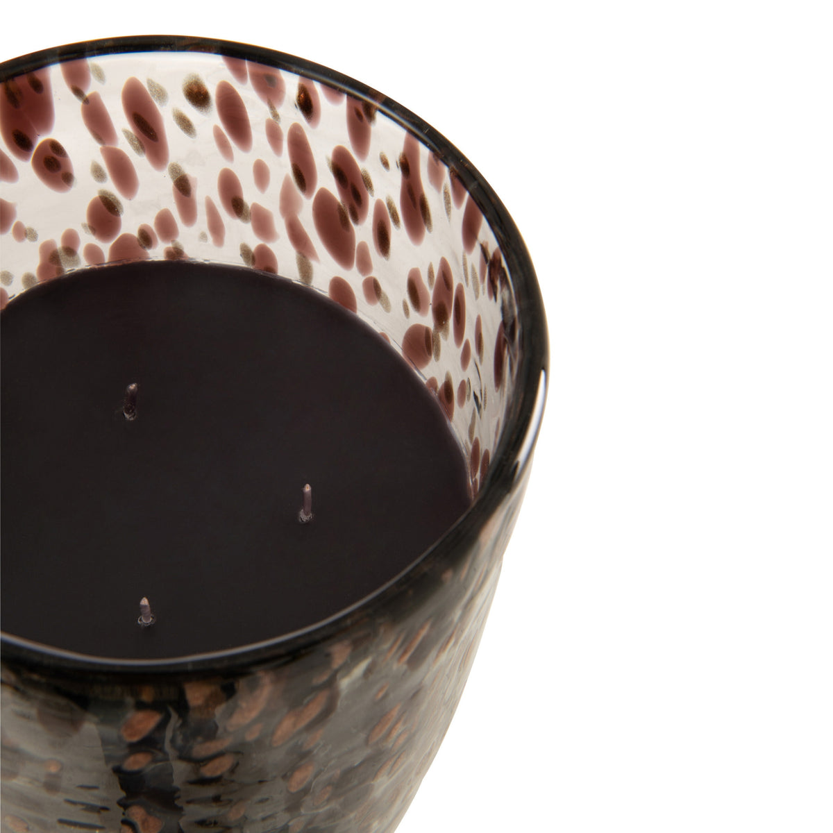 Scented Candle Mia Black/Mixed Glass Large 230 Hours J-Line