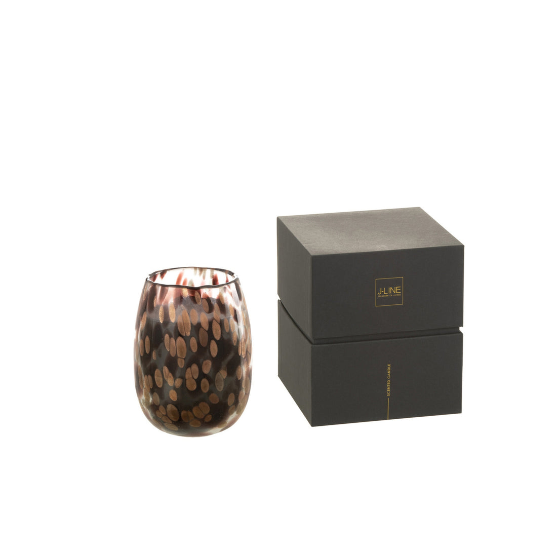 Scented Candle Mia Black/Mix Glass Small 90 Hours J-Line