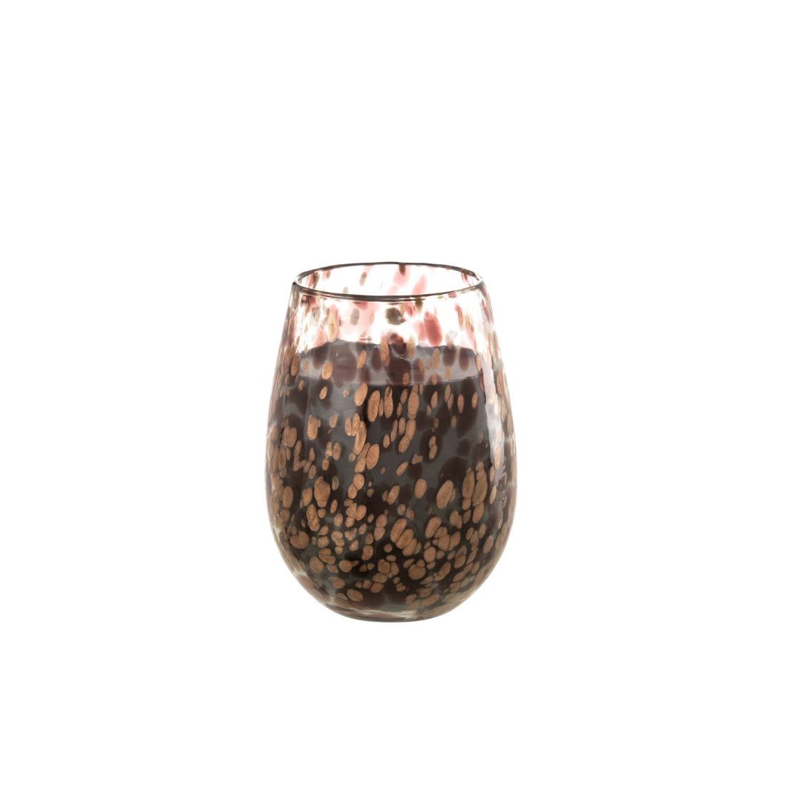 Scented Candle Mia Black/Mixed Glass Medium 120 Hours J-Line