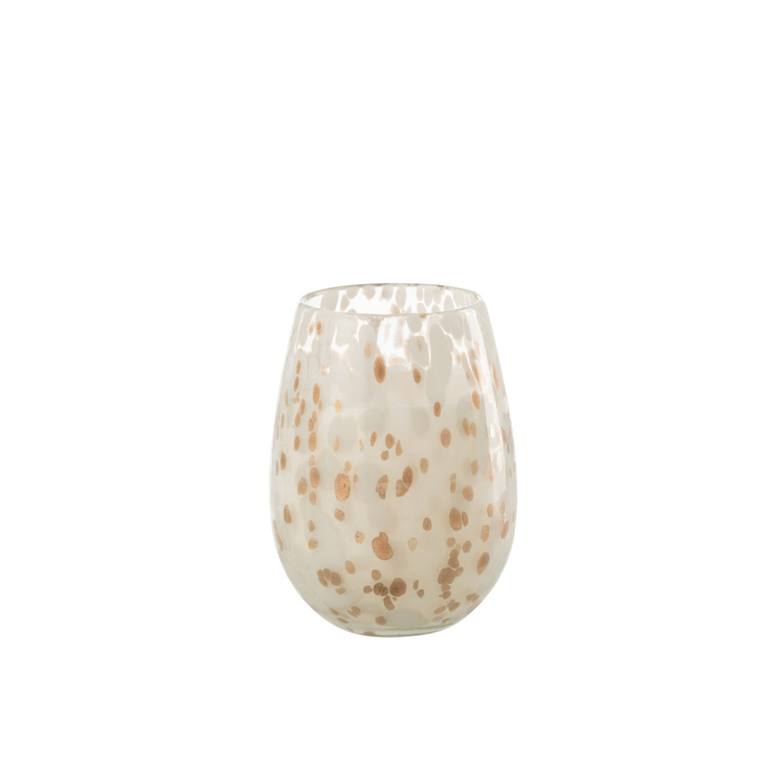 Scented Candle Mia White/Mixed Glass Medium 120 Hours J-Line