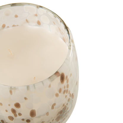 Scented Candle Mia White/Mixed Glass Medium 120 Hours J-Line