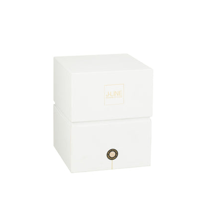 Scented Candle Mia White/Mixed Glass Medium 120 Hours J-Line