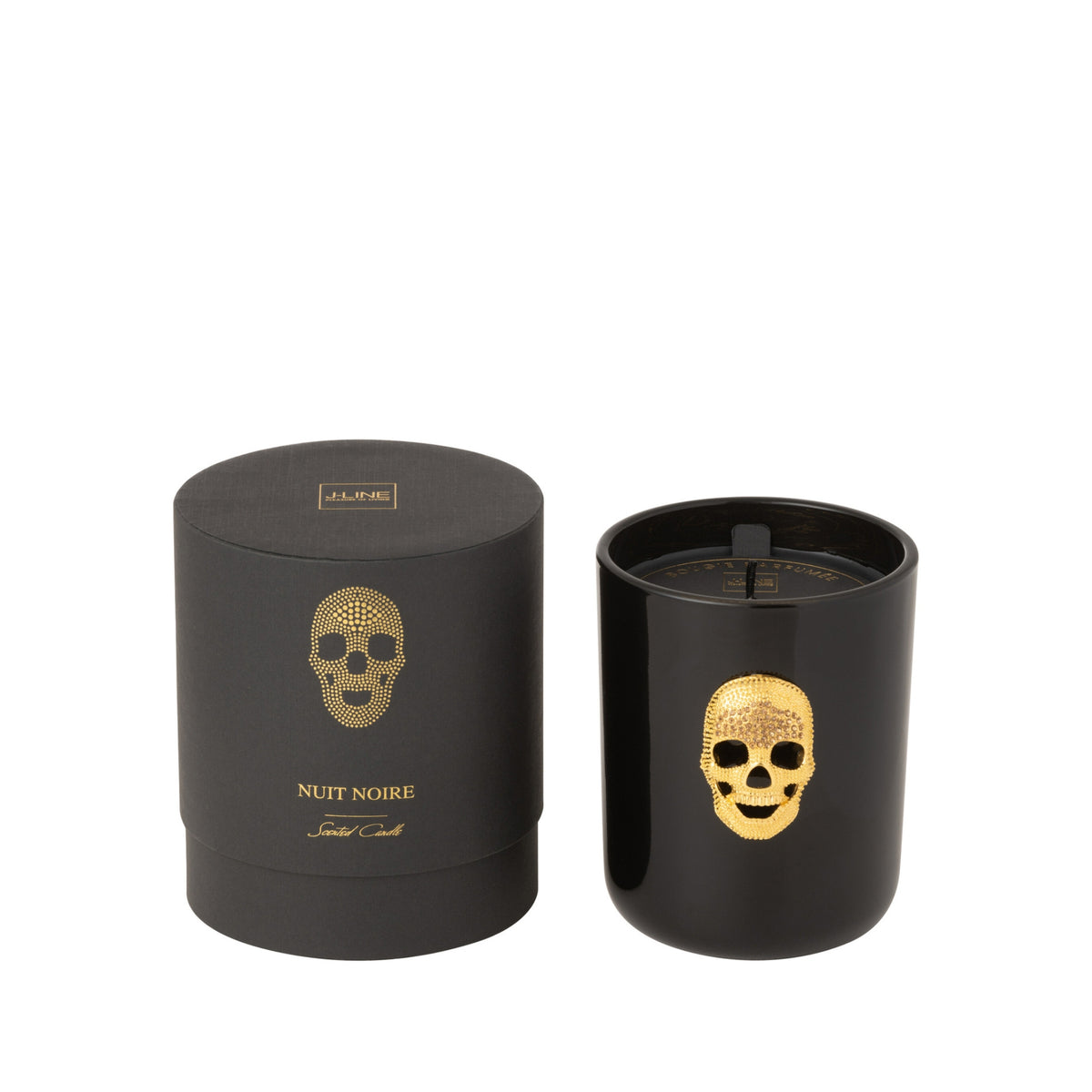 Skull Scented Candle Nuit Noire Large 65 Hours