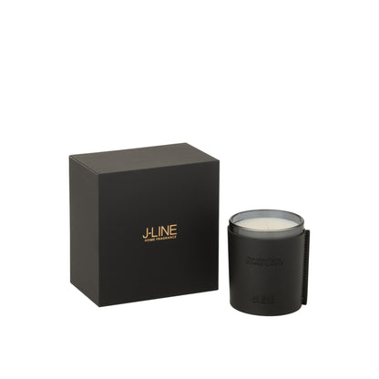 Scented Candle Black Leather 40 Hours