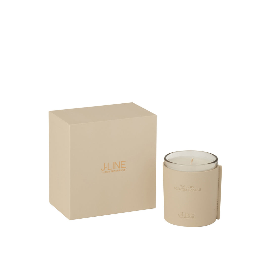 Scented Candle Leather Beige 40H J-Line