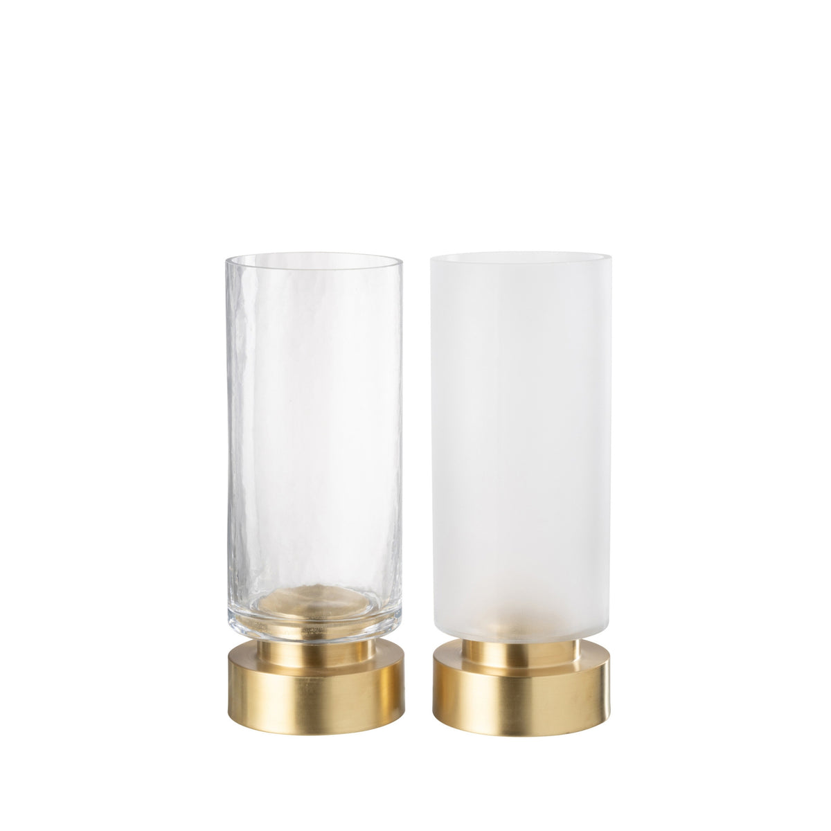 Pia Half Gold Medium Candle Holder Set of 2