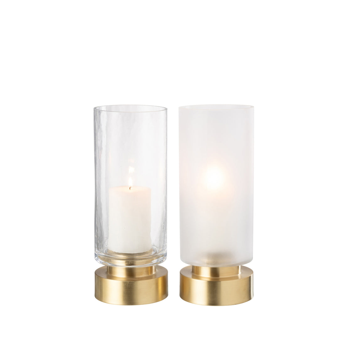 Pia Half Gold Medium Candle Holder Set of 2