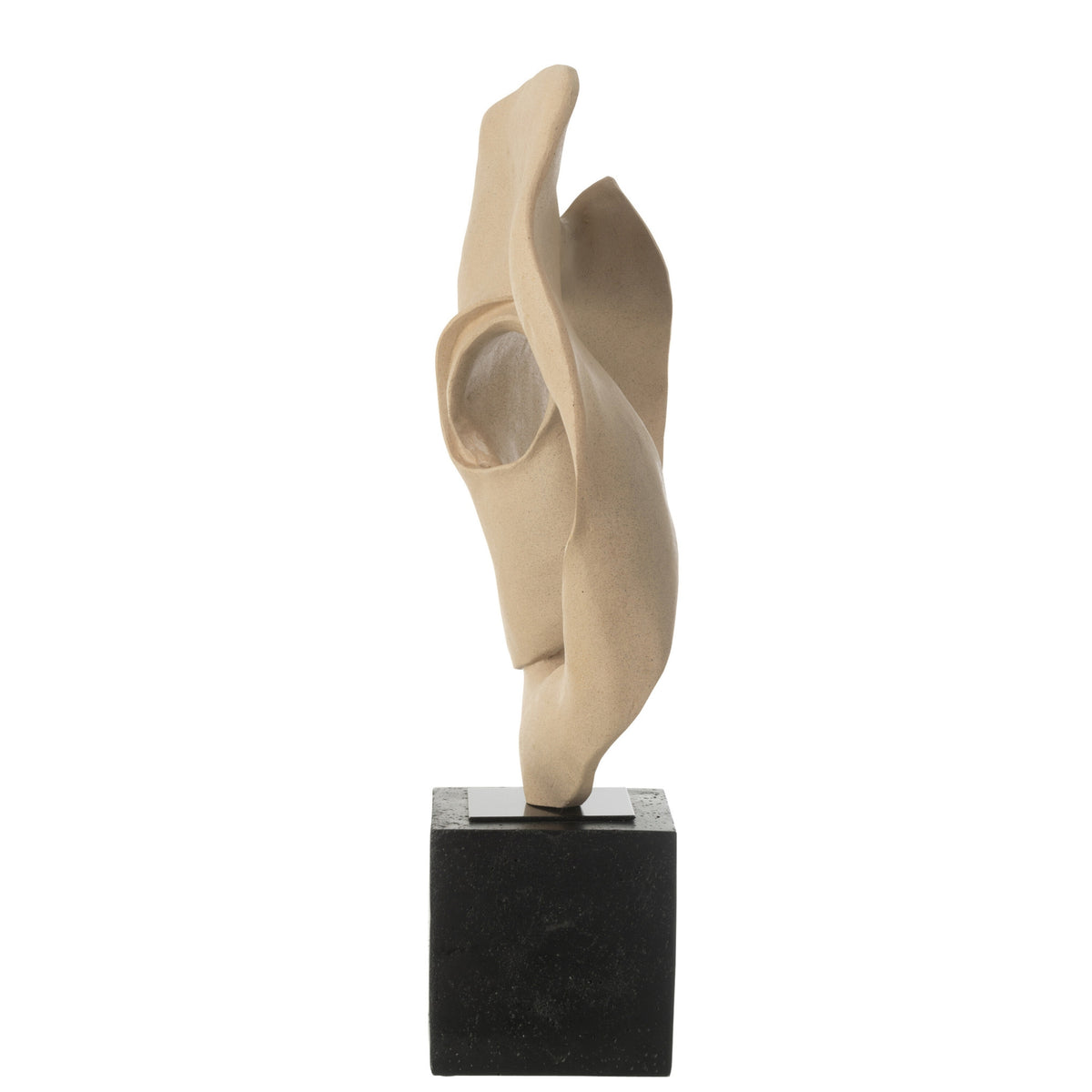 Abstract Decor on Plinth Resin Beige/Black J-Line