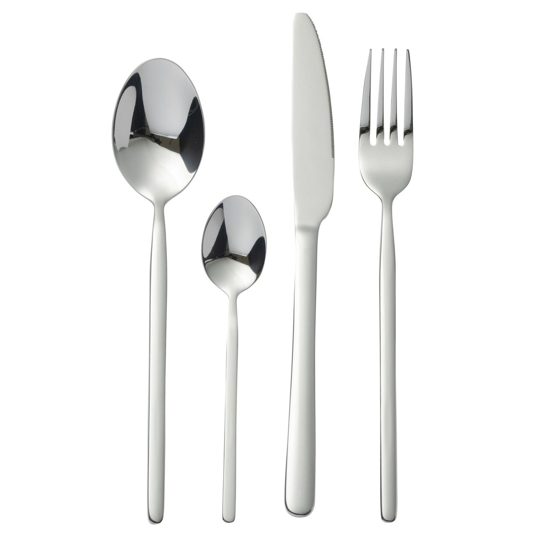 Cutlery Set Box B 24 Pieces Stainless Steel Shiny Silver J-Line