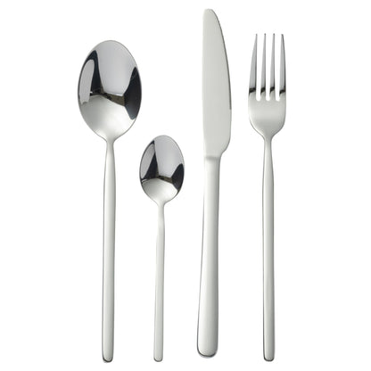 Cutlery Set Box B 24 Pieces Stainless Steel Shiny Silver J-Line