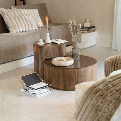Luxury Marble Bowl Low Beige Large J-Line