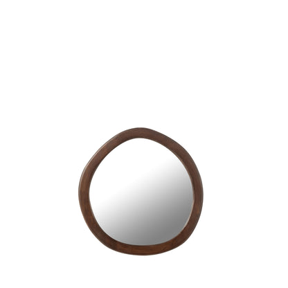 Whisp Mango Wood/MDF Mirror Brown Small J-Line