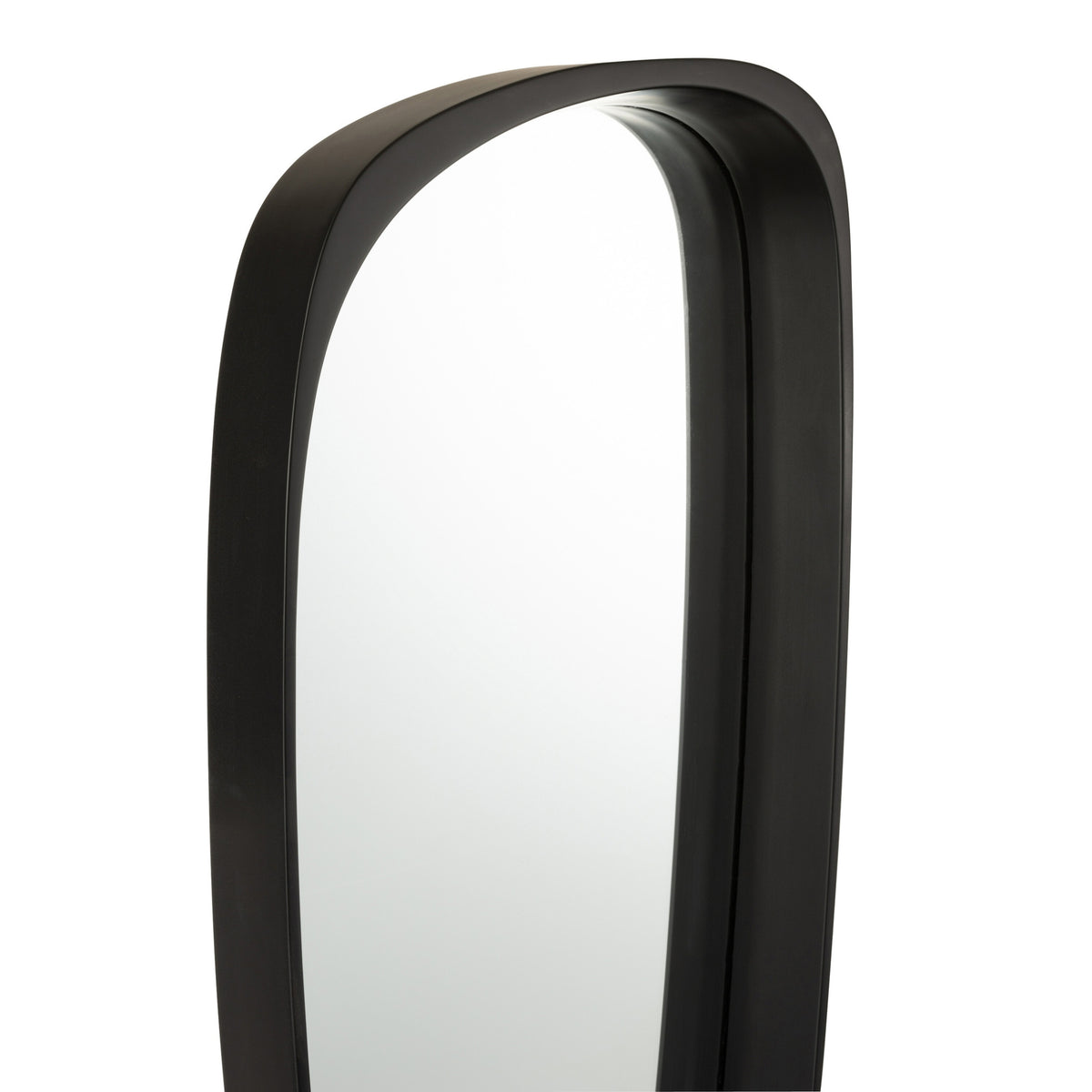 Mirror Giles Mdf/Glass Black Long J-Line
