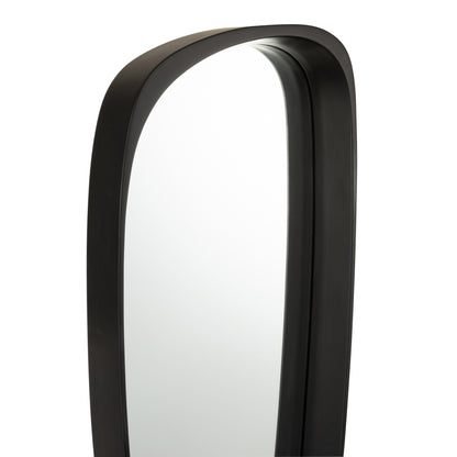 Mirror Giles Mdf/Glass Black Long J-Line