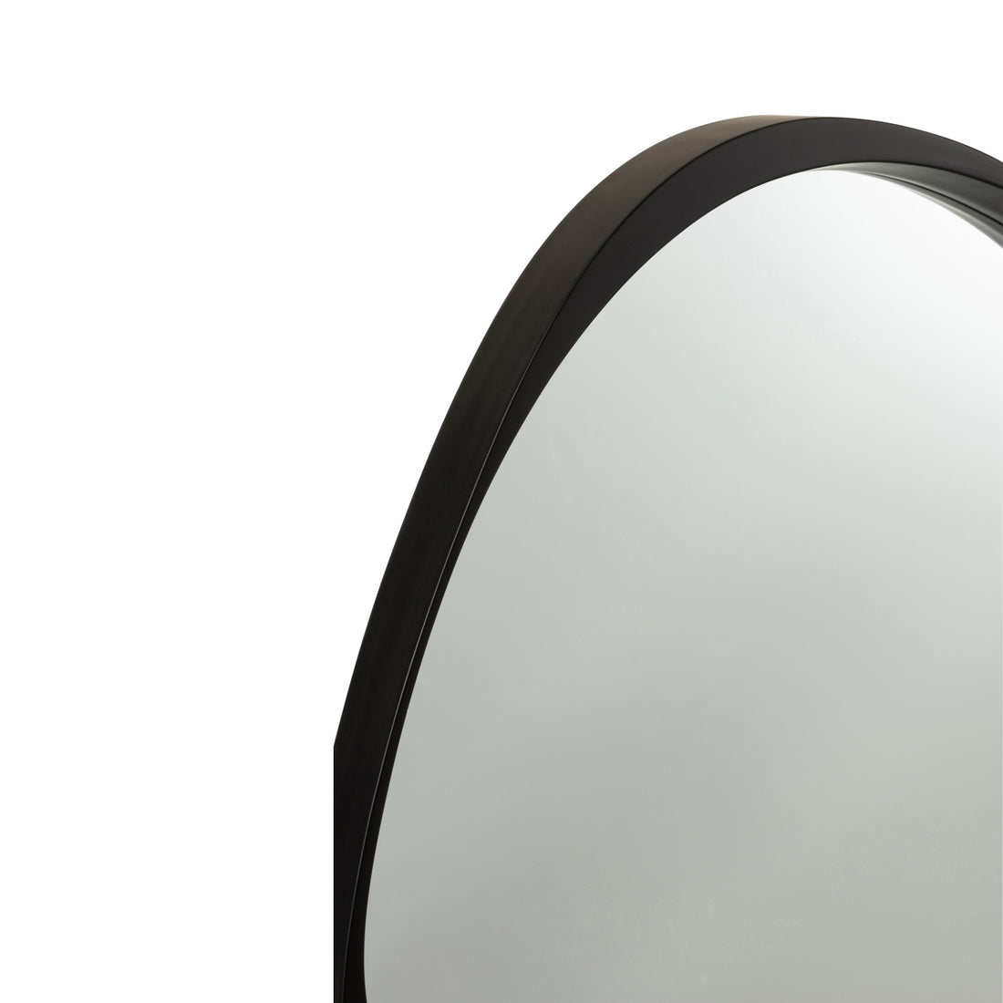Mirror Giles Mdf/Glass Black Small Ø 71 cm