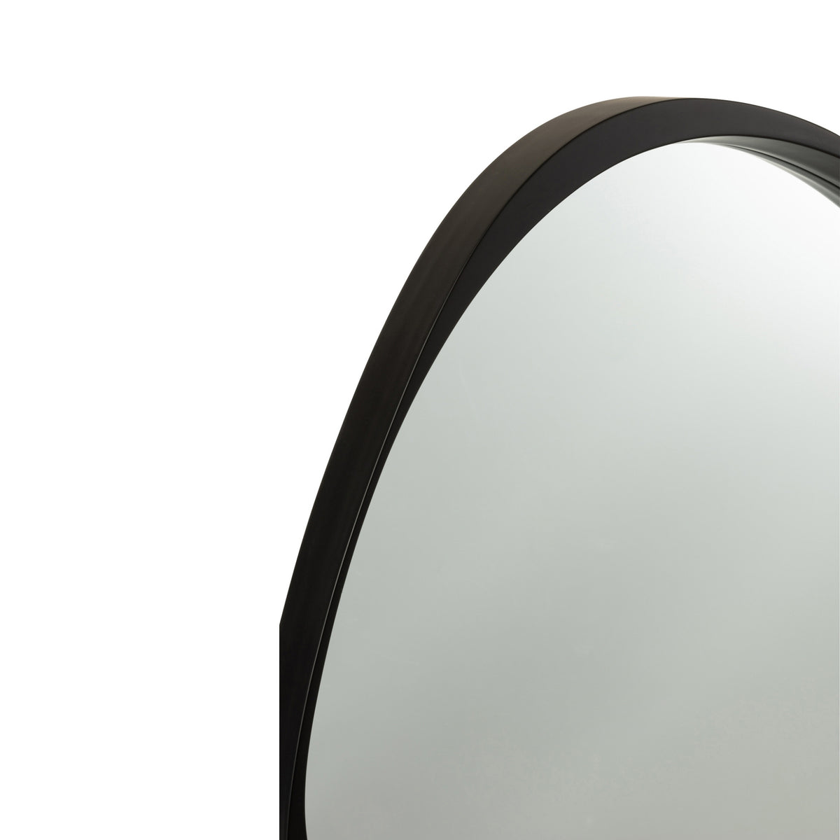 Mirror Giles Mdf/Glass Black Small Ø 71 cm J-Line