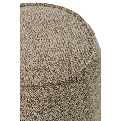 Pouf Alex Plywood/Fabric Brown/Ecru J-Line
