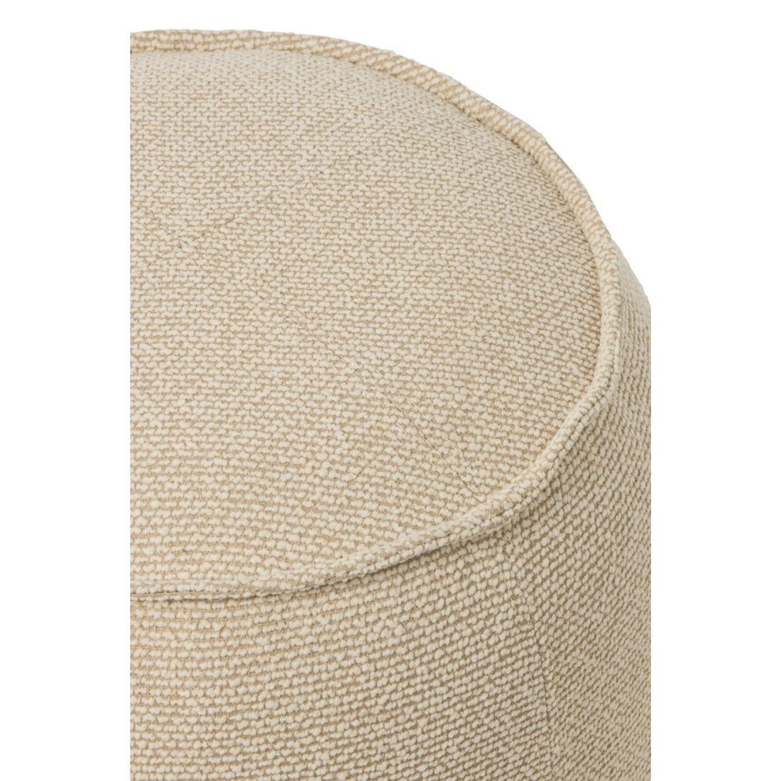 Pouf Alex Plywood/Fabric Ecru J-Line