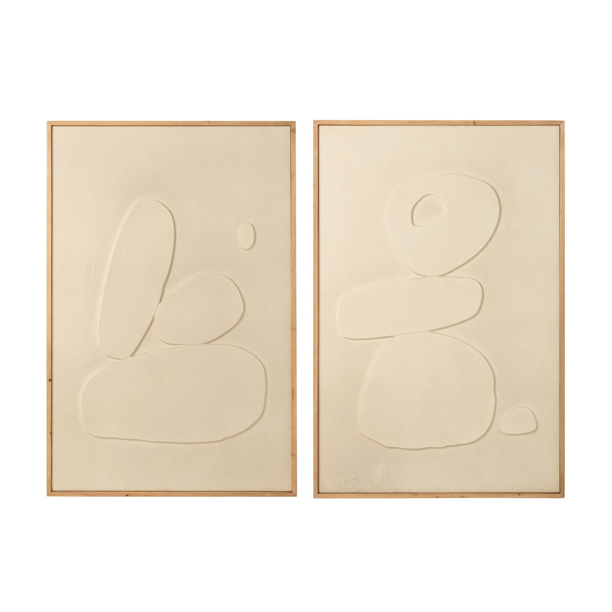 White MDF Wall Decoration Assortment by J-Line