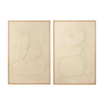 White MDF Wall Decoration Assortment by J-Line