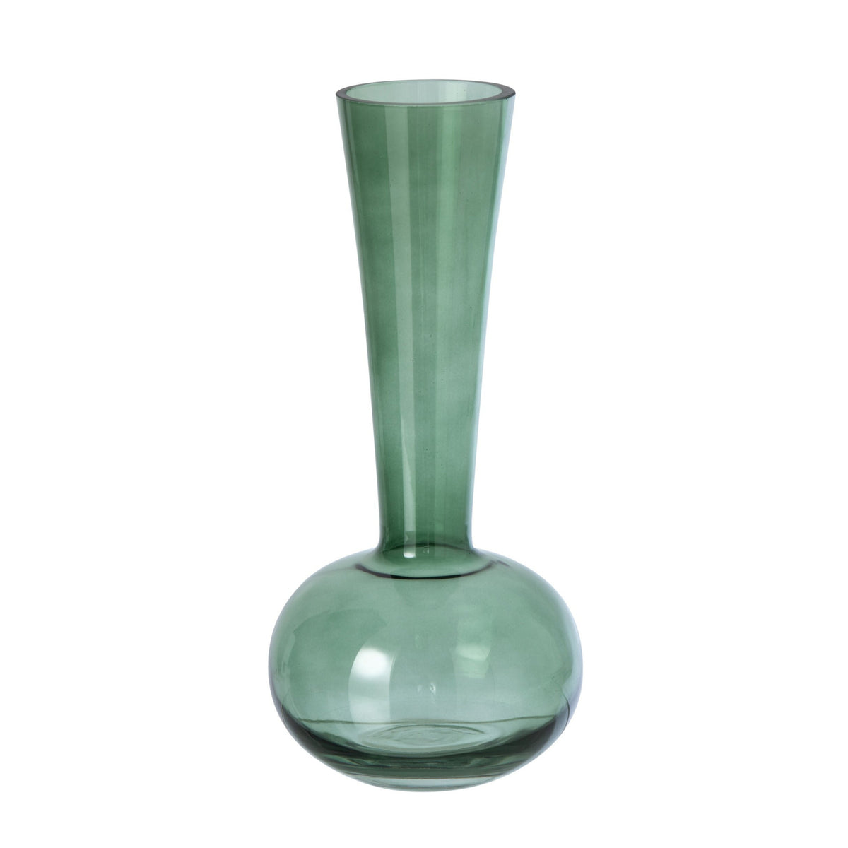Green Glass Vase J-Line