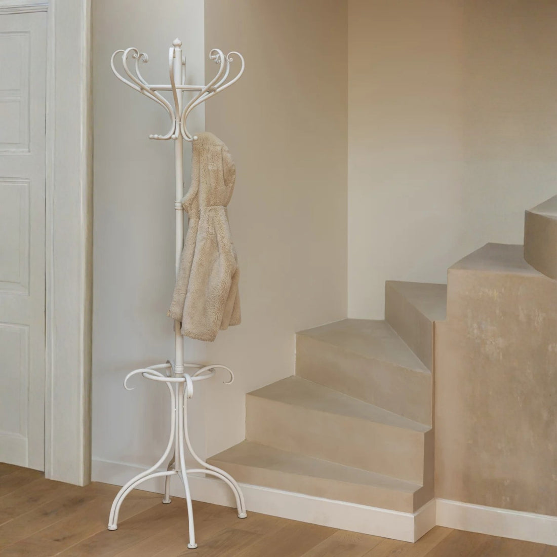 Coat Rack Iron White J-Line