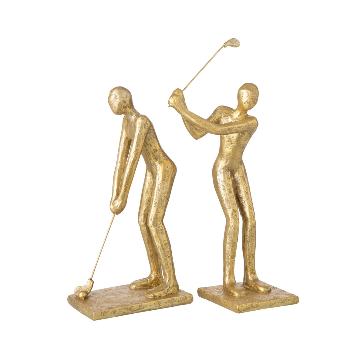 J-Line Assorted Gold Polyresin Golfer